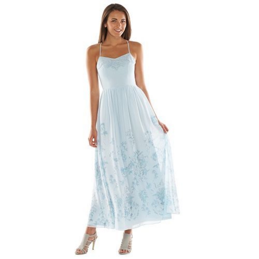 LC Lauren Conrad Disney Cinderella Collection Elegant Maxi Dress